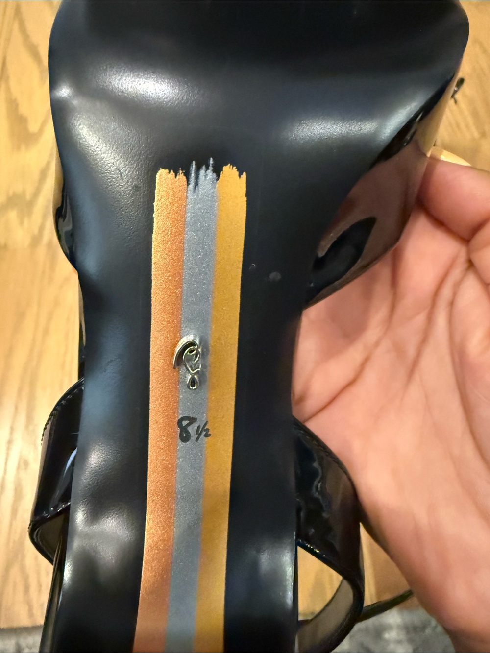 Sam Edelman Wrenna Peep-Toe Slingback Heels 8.5 - Picture 6 of 6